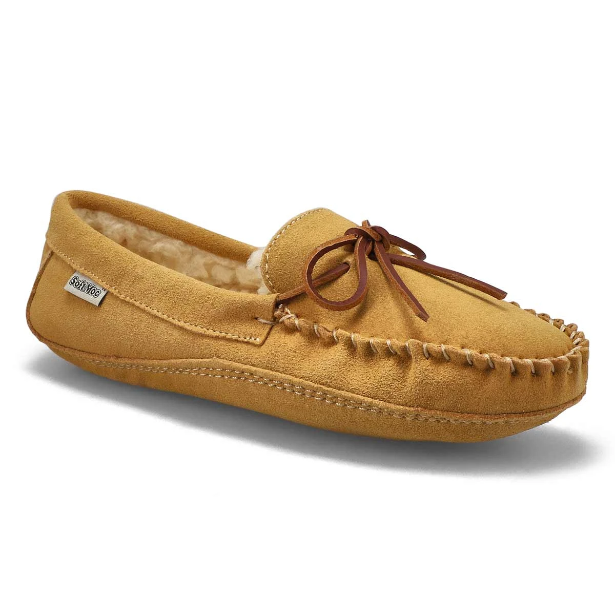 SoftMoc Men's Ace Fur Lined Moccasin - Chestn - Image 2