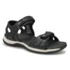 SoftMoc Women's Caley3 Sport Sandal- Black/Wh