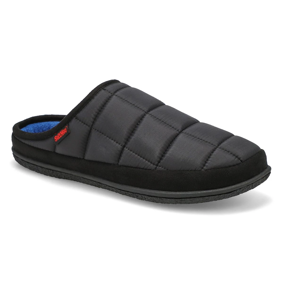 SoftMoc Men's Falcon Open Back Slipper - Blac