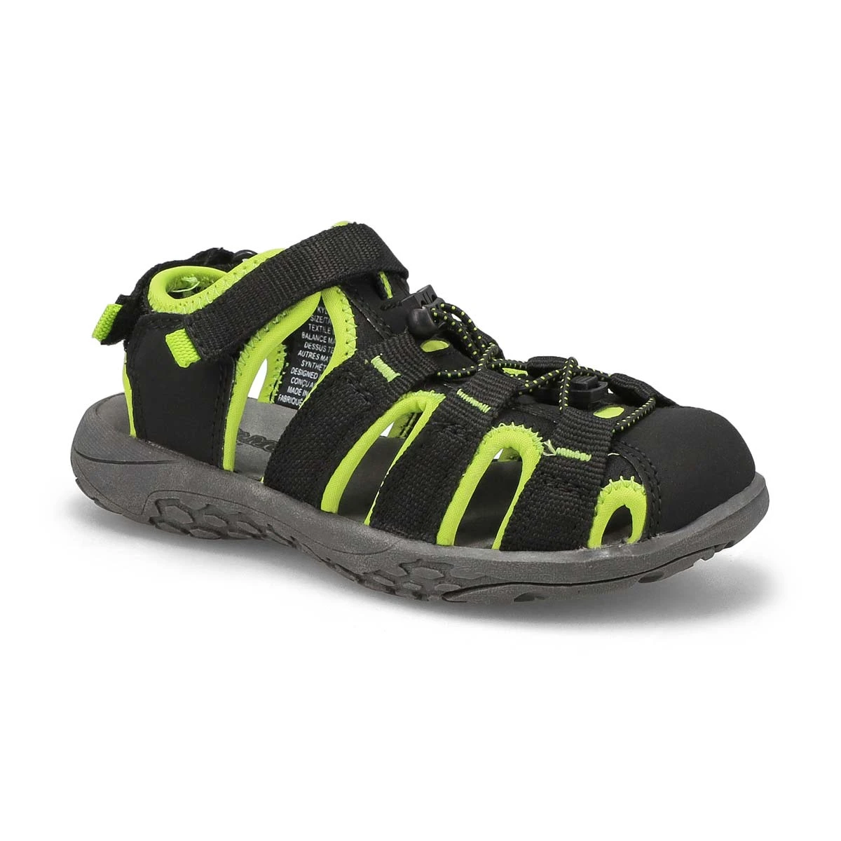SoftMoc Boys' Kyle Fisherman Sandal - Black L