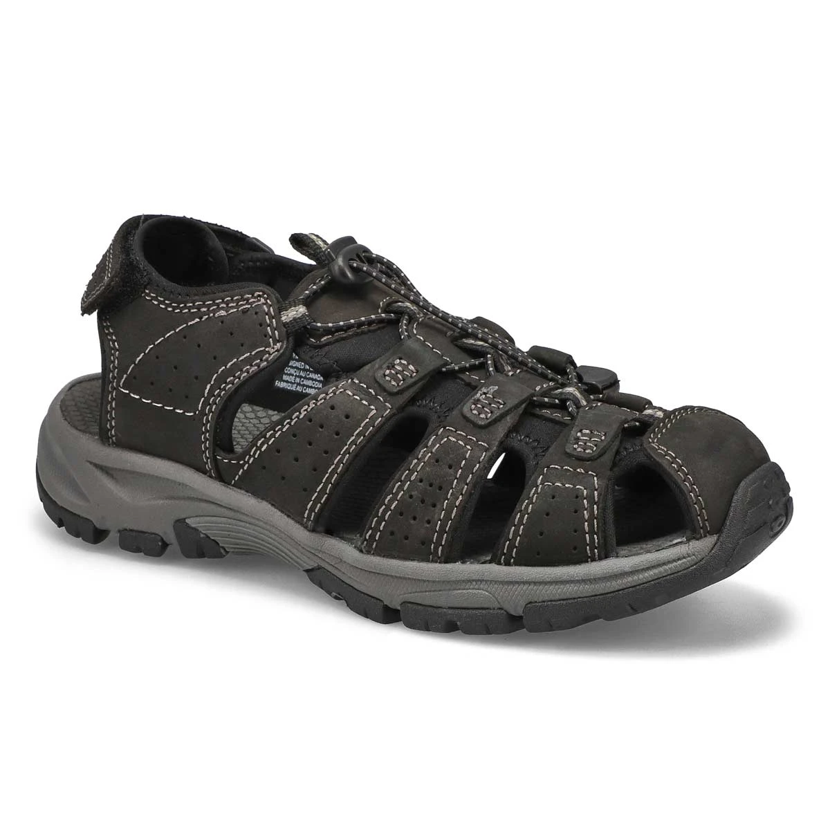 SoftMoc Men's Linus 2 Grey Fisherman Sandal - - Image 2
