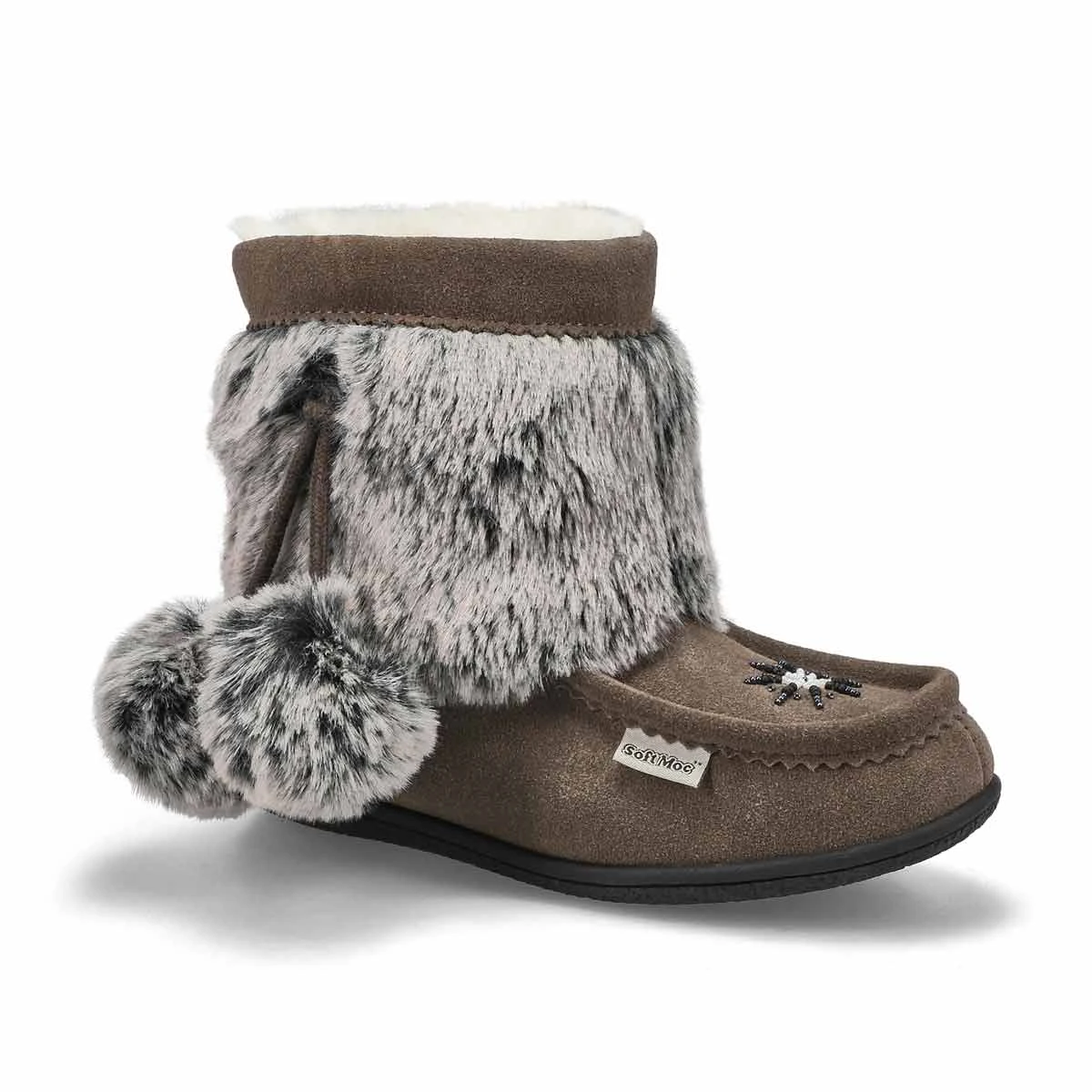 SoftMoc Girls' Minimuk3 Jr Faux Fur Mukluk - - Image 2