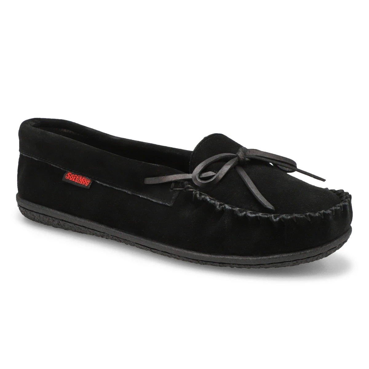 SoftMoc Women's Natasha Suede Moccasin - Blac