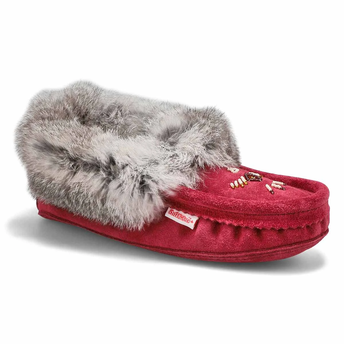 SoftMoc Women's 677 L Rabbit Fur Moccasin - M - Image 6
