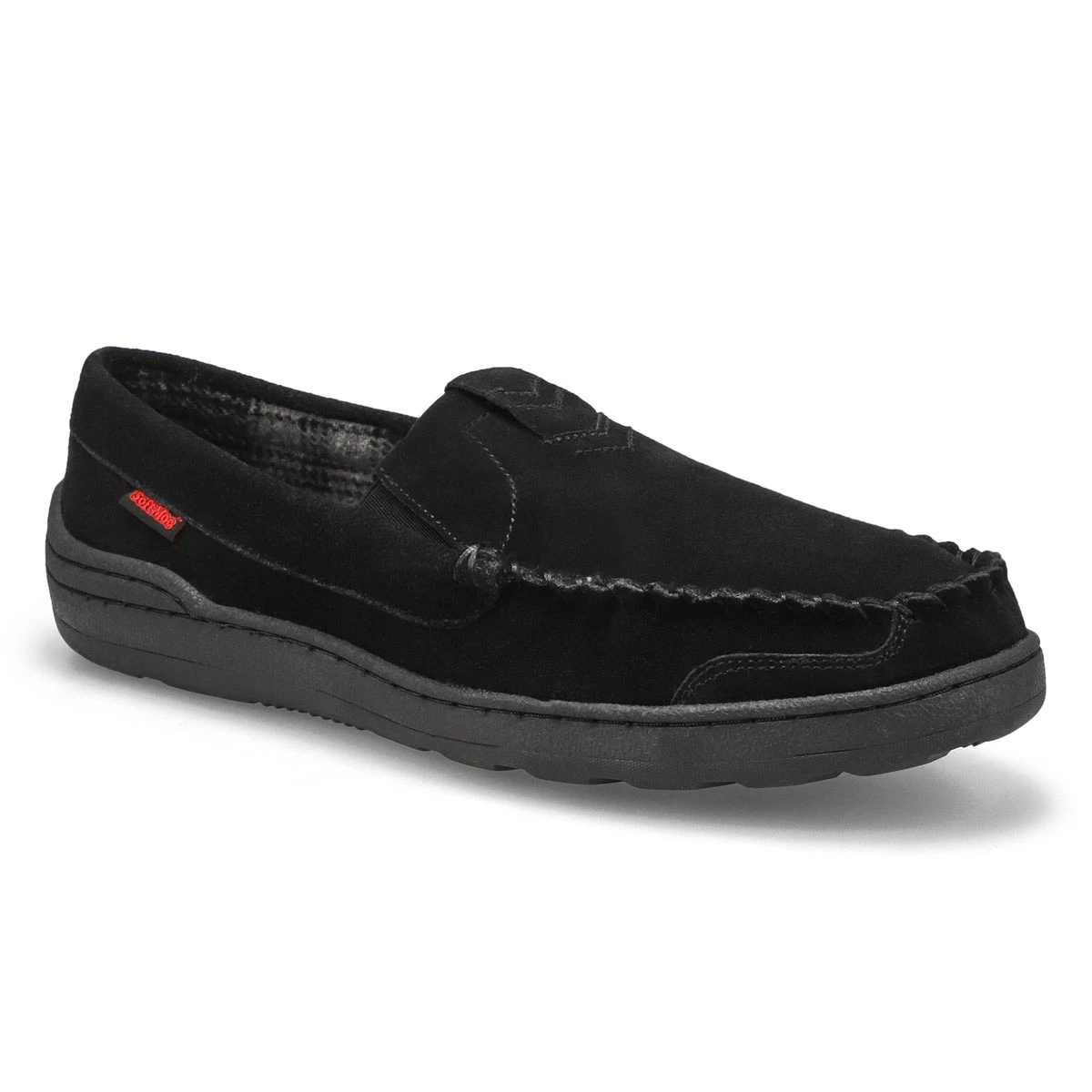 SoftMoc Men's Theon Suede Moccasin - Black